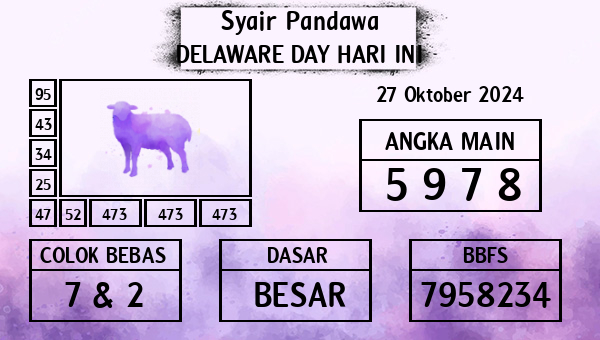 Prediksi Delaware Day