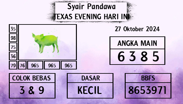 Prediksi Texas Evening