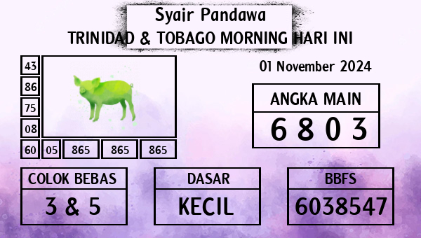 Prediksi Trinidad & Tobago Morning