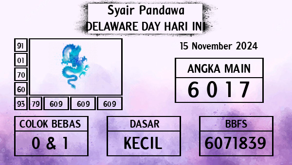 Prediksi Delaware Day