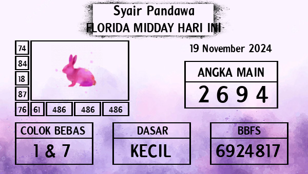 Prediksi Florida Midday