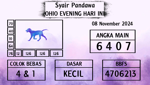 Prediksi Ohio Evening