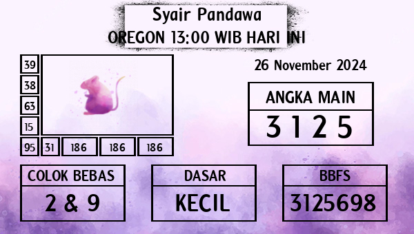 Prediksi Oregon 13:00 WIB