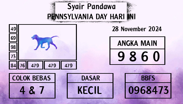 Prediksi Pennsylvania Day