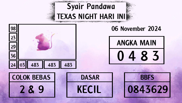 Prediksi Texas Night