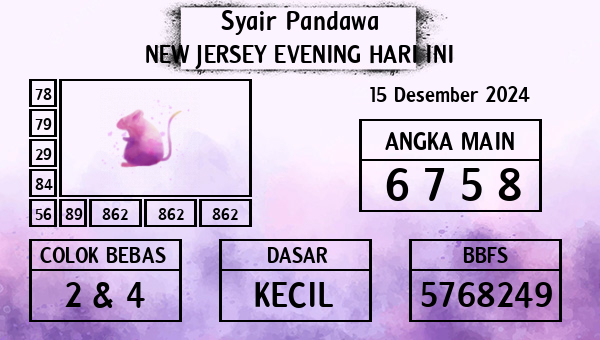 Prediksi New Jersey Evening