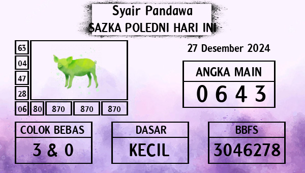 Prediksi Sazka Poledni