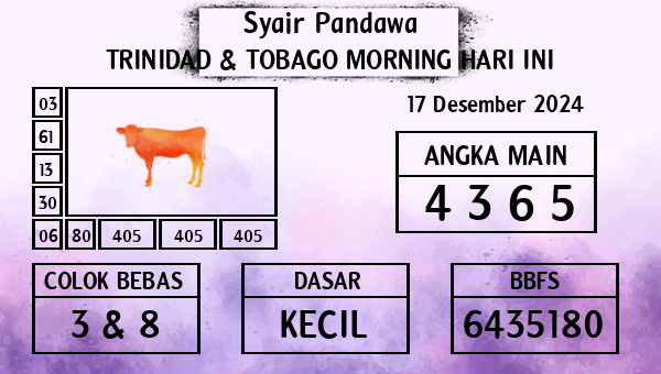 Prediksi Trinidad & Tobago Morning