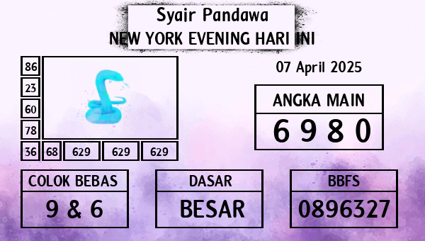 Prediksi New York Evening
