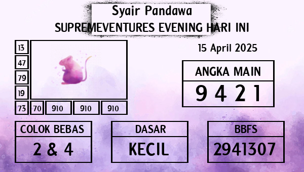Prediksi Supremeventures Evening