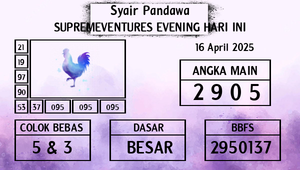 Prediksi Supremeventures Evening