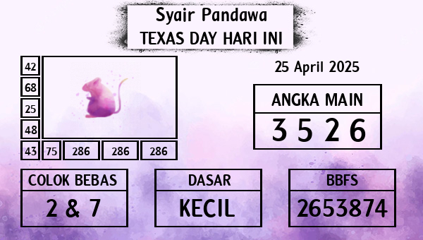 Prediksi Texas Day