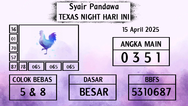 Prediksi Texas Night