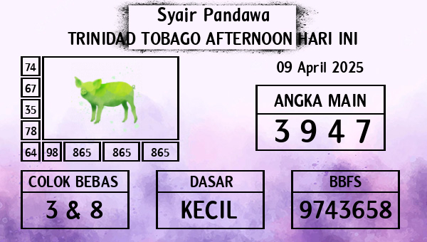 Prediksi Trinidad Tobago Afternoon