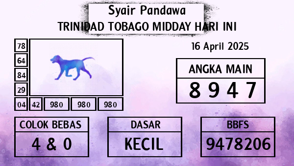 Prediksi Trinidad Tobago Midday