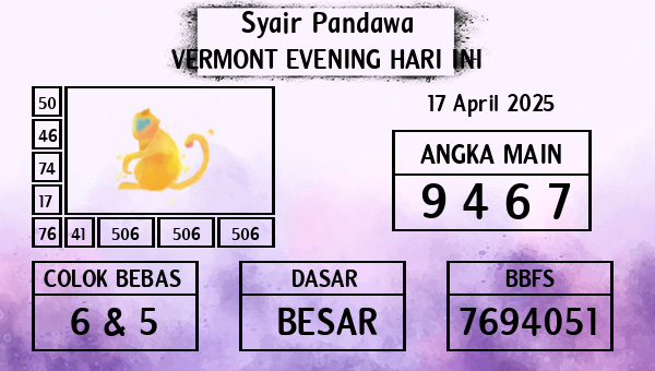Prediksi Vermont Evening