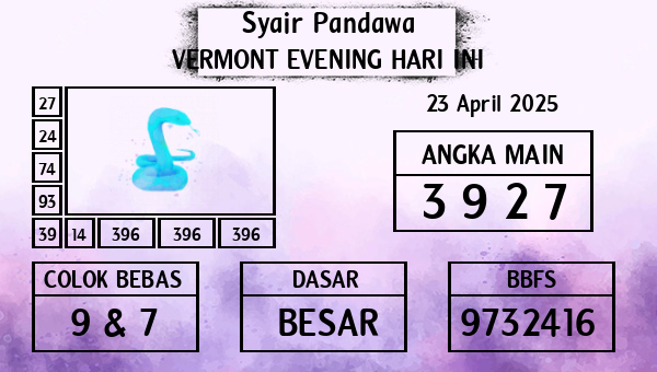 Prediksi Vermont Evening