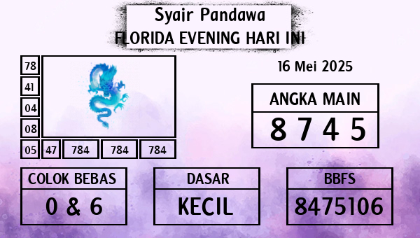 Prediksi Florida Evening