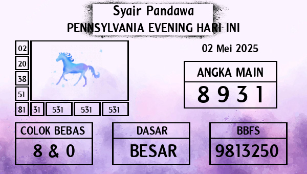 Prediksi Pennsylvania Evening