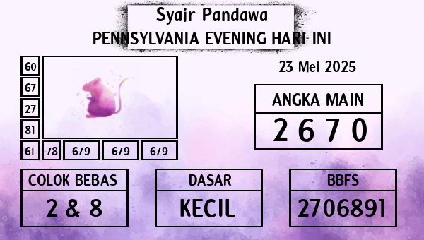 Prediksi Pennsylvania Evening