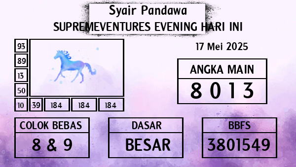 Prediksi Supremeventures Evening