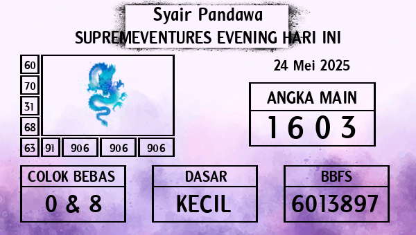 Prediksi Supremeventures Evening