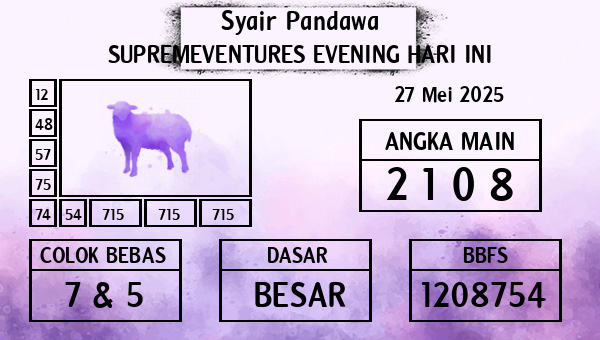 Prediksi Supremeventures Evening