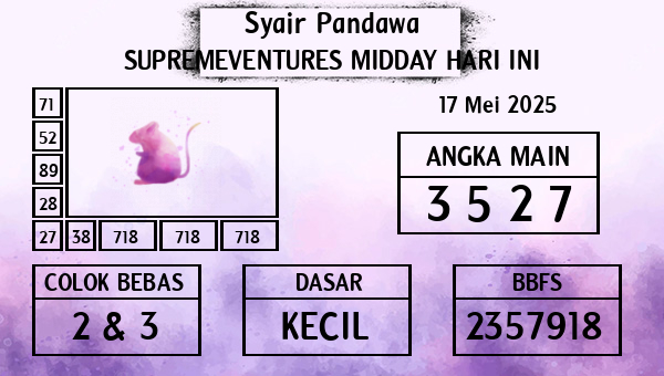 Prediksi Supremeventures Midday