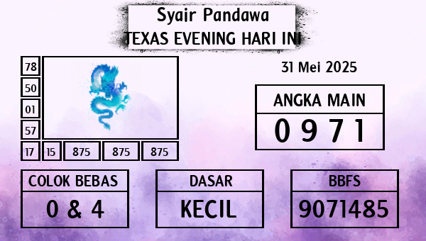 Prediksi Texas Evening