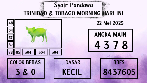 Prediksi Trinidad & Tobago Morning