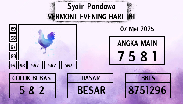 Prediksi Vermont Evening