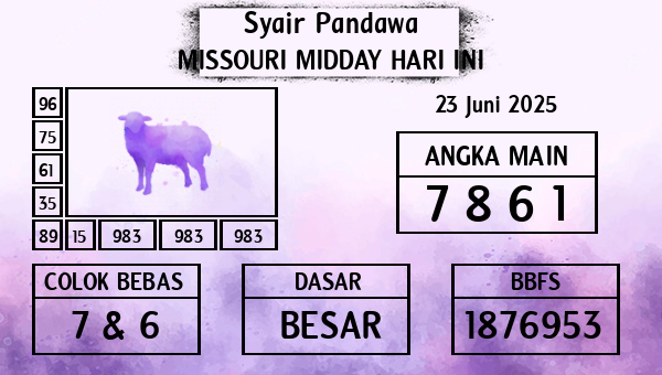 Prediksi Missouri Midday