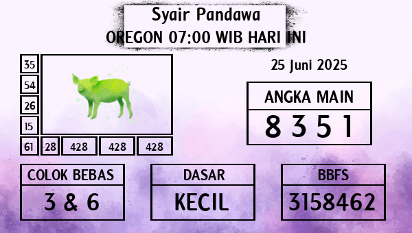 Prediksi Oregon 07:00 WIB
