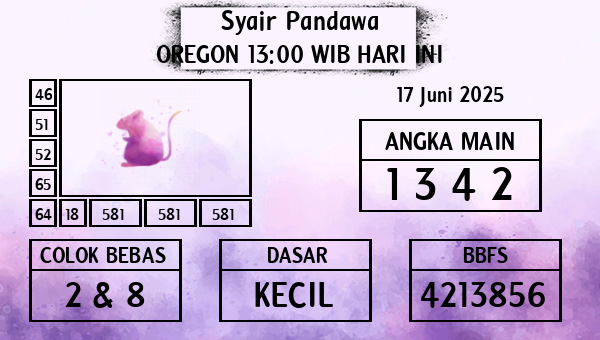 Prediksi Oregon 13:00 WIB