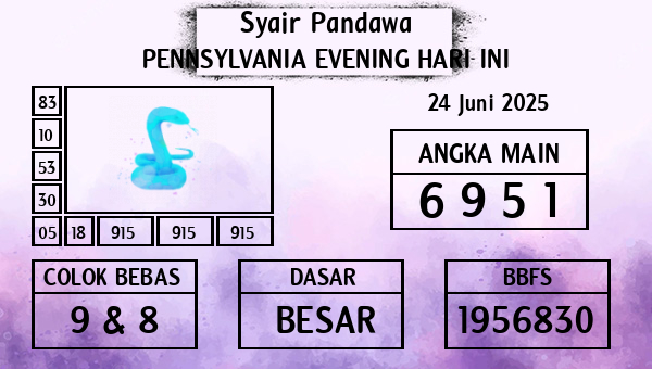Prediksi Pennsylvania Evening