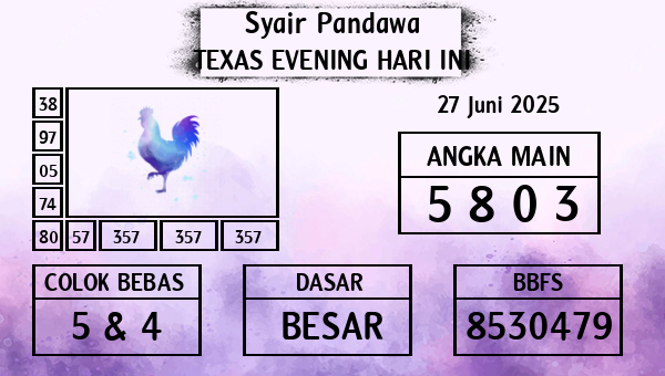 Prediksi Texas Evening
