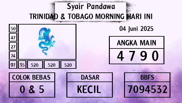 Prediksi Trinidad & Tobago Morning
