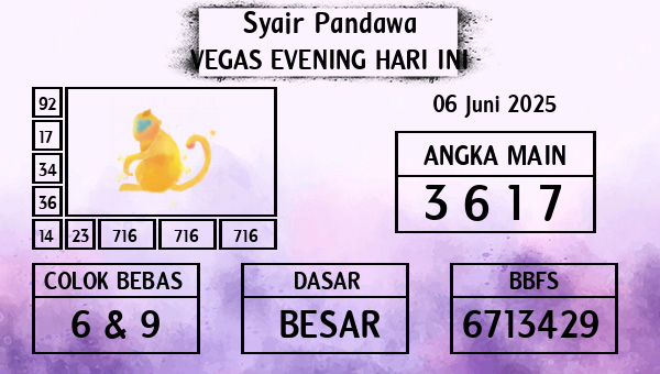 Prediksi Vegas Evening
