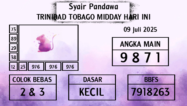 Prediksi Trinidad Tobago Midday