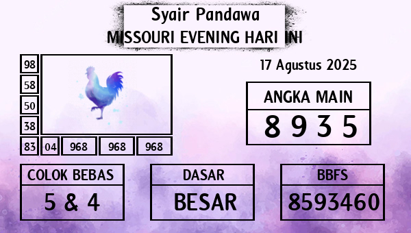 Prediksi Missouri Evening