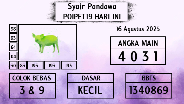 Prediksi Poipet19