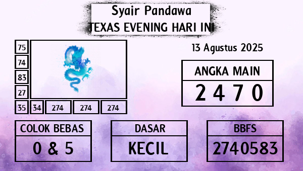 Prediksi Texas Evening