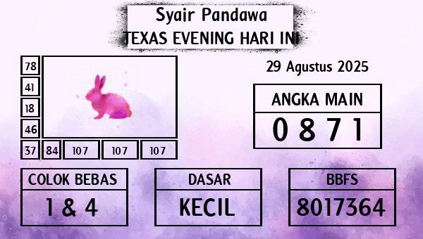 Prediksi Texas Evening