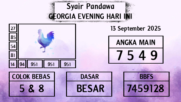 Prediksi Georgia Evening