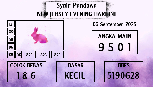 Prediksi New Jersey Evening