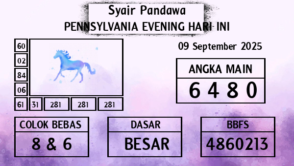 Prediksi Pennsylvania Evening