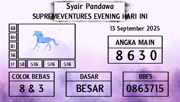 Prediksi Supremeventures Evening