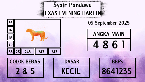 Prediksi Texas Evening