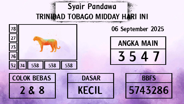 Prediksi Trinidad Tobago Midday