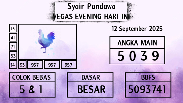Prediksi Vegas Evening